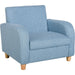 Little Dreamer Blue Kids Sofa with High Back and Anti-Slip Legs - Green4Life