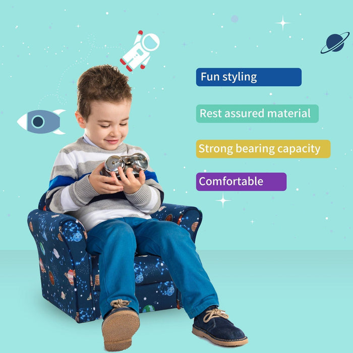 Galactic Explorer Blue Kids Armchair - Green4Life