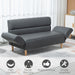 2 Seater Faux Leather Sofa - Grey - Green4Life