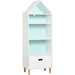 Skyline Blue and White 5-Tier Kids' Bookshelf with Storage Drawer - Green4Life