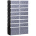 2 x 8 Tier Shoe Storage Cabinet, Modular Plastic Shelves - White/Black - Green4Life