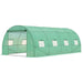 Outsunny 6 x 3 m Large Walk-In Greenhouse with Steel Frame, Zippered Door and 8 Roll Up Windows - Green - Green4Life