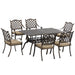 Elegant Bronze 6-Seater Aluminium Dining Set - Outsunny - Green4Life
