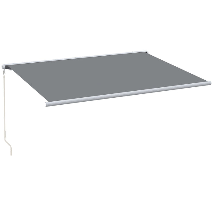 4x3m Electric Awning - Grey - Outsunny - Green4Life