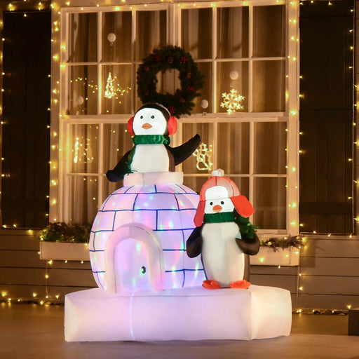 1.5m Inflatable Penguins with Igloo - Green4Life
