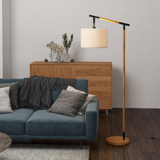 Brown 360 Degrees Rotating Shade Modern Floor Lamp - Green4Life