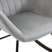 Accent Rocking Armchair with Steel Frame - Grey/Black - Green4Life