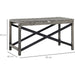 Outsunny Patio Elegance Grey Wicker Coffee Table - Green4Life