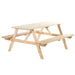 4-Seater Wooden Picnic Table - Outsunny - Green4Life