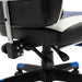 Vinsetto Gaming Chair with Footrest, Neck & Back Pillow - Blue - Green4Life