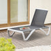 Light Grey Portable Sun Lounger with Adjustable Back - Outsunny - Green4Life