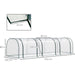 Outsunny 350L x 100W x 80H cm Small PVC Tunnel Greenhouse with Steel Frame - Green/Transparent - Green4Life