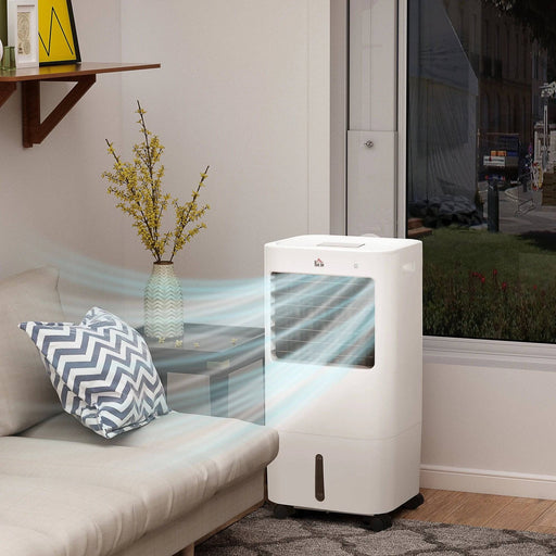 Air Cooler and Humidifier Fan with 15L Water Tank - White - Green4Life