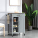 Kitchen Trolley with Storage Shelves & Drawer - Grey - Green4Life