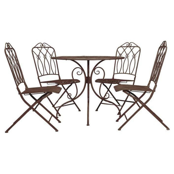 Avery 4 Seater Bistro Set Noir (Former Melfi) - Green4Life