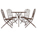 Avery 4 Seater Bistro Set Noir (Former Melfi) - Green4Life