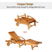 Modern Wooden Sun Lounger - Outsunny - Green4Life