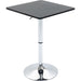 Height Adjustable Bar Table with Swivel Tabletop - Black/Silver - Green4Life