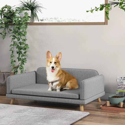 Slate Grey Medium Pet Sofa – Water-Resistant Elegance - Green4Life