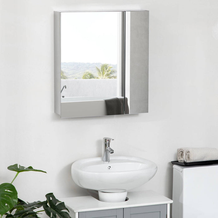 Bathroom Mirror Cabinet with 2 Doors - Green4Life