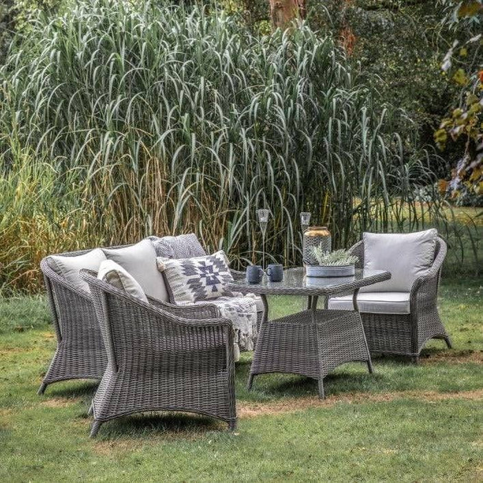 Bergamo Lounge Dining Set Grey (Former Petra) - Green4Life