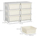 Polar White Vertical Storage Tower with 6 Drawers for Kids - Green4Life