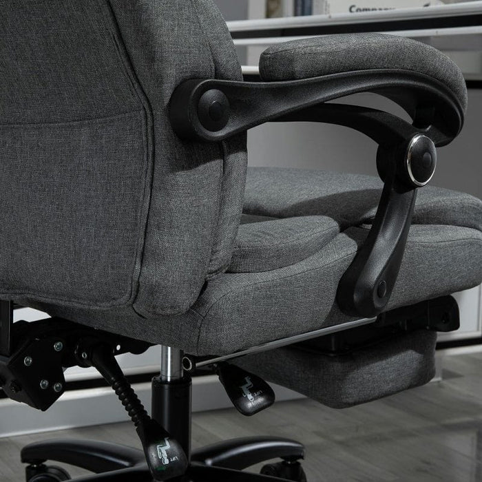 Vinsetto Office Chair with 2-Point Massage Function - Grey - Green4Life