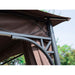 Outsunny 3x3m Compact Pavilion Gazebo - Coffee - Green4Life