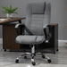 Vinsetto High Back Reclining Office Chair with Adjustable Height - Grey - Green4Life