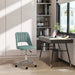 Vinsetto Mid Back Desk Chair with Velvet Fabric - Green - Green4Life