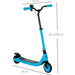 Electric Scooter 120W with 2 Adjustable Heights & Rear Brake, Suitable for 6+ Years Old - Blue - Green4Life