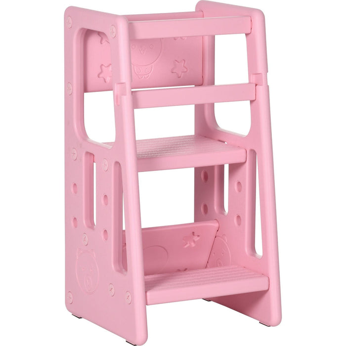 Rosy Rise - Pink Adjustable Kids Step Stool - Green4Life