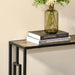 Industrial-Style Console Table with Storage Shelf - Brown - Green4Life