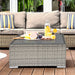 Outsunny Grey Rattan Coffee Table - Green4Life