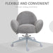 Fluffy Leisure Chair with Armrests for Home Office - Grey - Green4Life