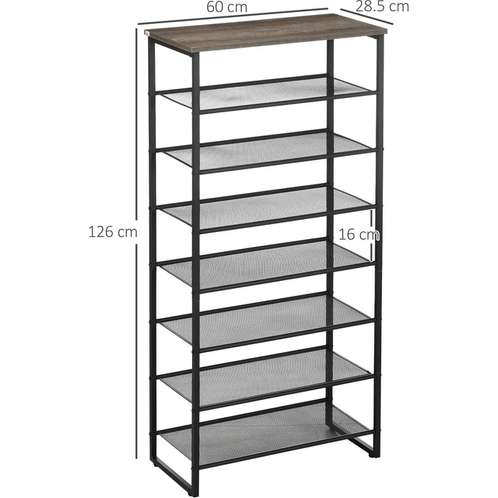 8-Tier Shoe Rack - Black/Grey - Green4Life