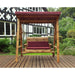 Dorset Two Seat Swing Burgundy - Scandinavian Redwood - Green4Life