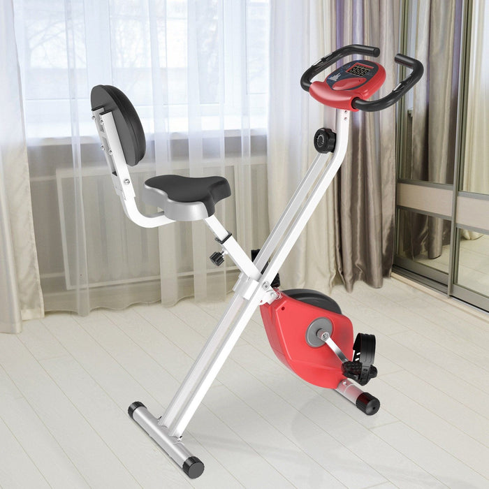 Resistance Exercise Bike with LCD Display - Red - Green4Life