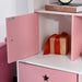 Blush Pink Mobile Bookshelf Chest with Drawers for Kids - Green4Life