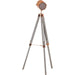 Industrial Style Tripod Floor Lamp - Grey and Rose Gold - Green4Life