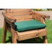 Eight Seater Table Set Green with 2 Benches and 2 Armchairs - Scandinavian Redwood - Green4Life