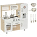 Kids Wooden Kitchen Playset with Accessories - White - Green4Life