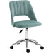 Vinsetto Mid Back Desk Chair with Velvet Fabric - Green - Green4Life