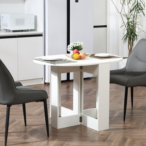 Folding Drop Leaf Dining Table - White - Green4Life