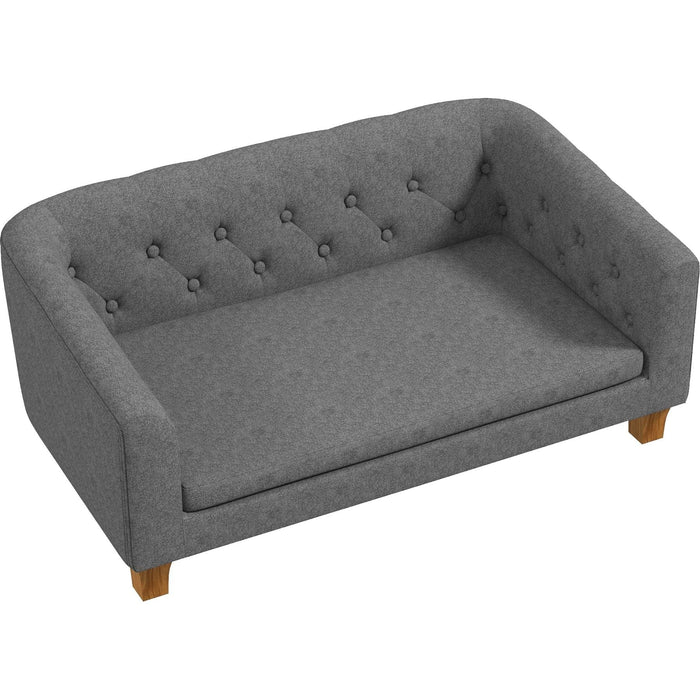 Modern Grey Elevated Pet Sofa – Small to Medium - Green4Life