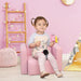 Playful Pink 2-in-1 Kids Armchair and Table Set - Green4Life