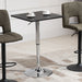 Height Adjustable Bar Table with Swivel Tabletop - Black/Silver - Green4Life