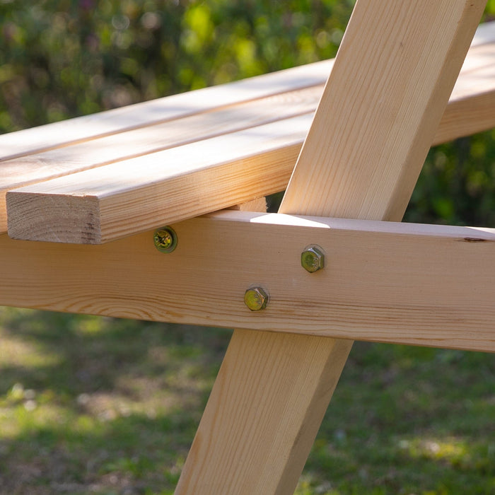 4-Seater Wooden Picnic Table - Outsunny - Green4Life