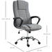 Vinsetto High Back Reclining Office Chair with Adjustable Height - Grey - Green4Life