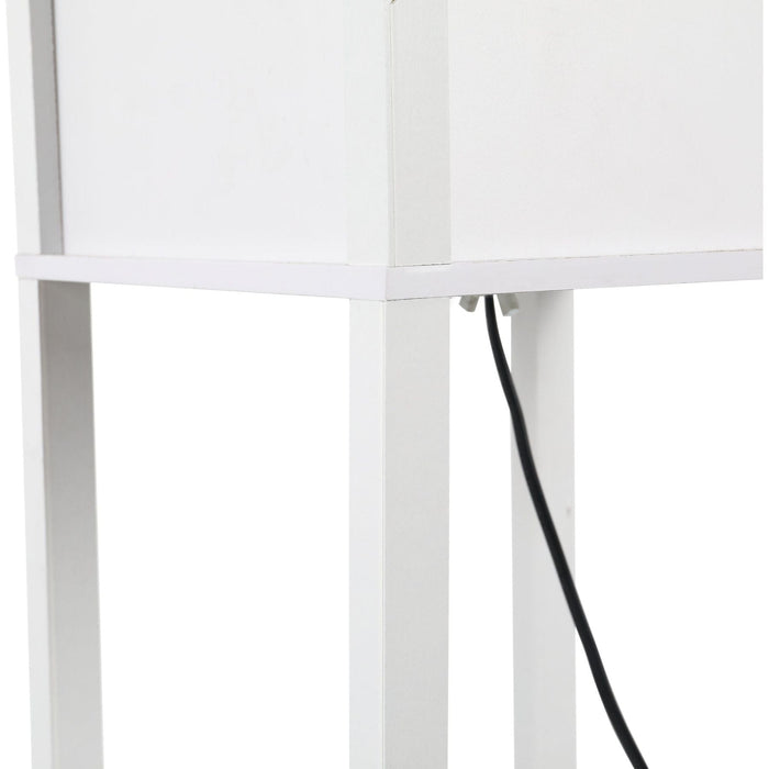 Floor Lamp with 3-Tier Shelves - White - Green4Life